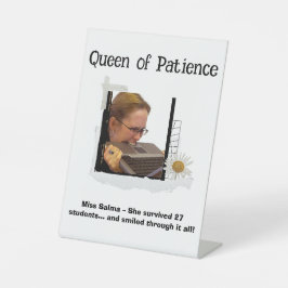 おもしろいカスタム先生感謝ギフトのサイン 台座サイン