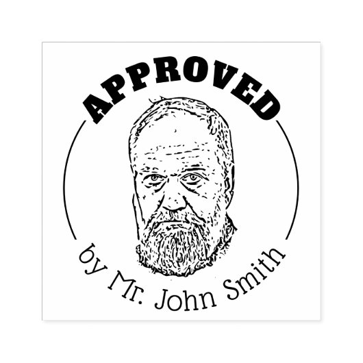 おもしろいカスタム先生教室の承認 ラバースタンプ (インプリント)