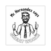 おもしろいカスタム先生教室素晴らし業務 ラバースタンプ (インプリント)