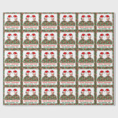 おもしろいカスタム写真メリークリスマス醜いセーター ラッピングペーパー (フラット)