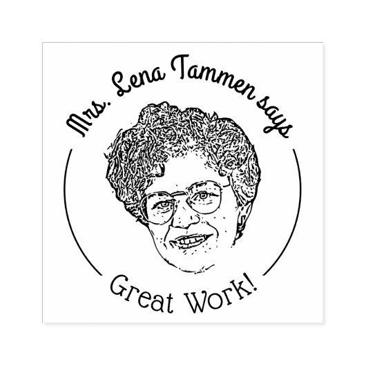 おもしろいカスタム写真先生教室素晴らし作業 ラバースタンプ (インプリント)