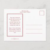 おもしろいカスタム文字写真テンプレート ポストカード (裏面)