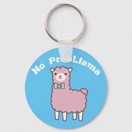 おもしろいカスタム文字&カラーNo Problema Llama キーホルダー