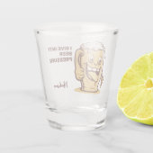 おもしろいカスタム文字 ショットグラス (裏面)