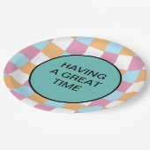 おもしろいカスタム文字 ペーパープレート (アングル)