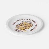 おもしろいカスタム文字 ペーパープレート (アングル)