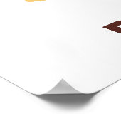 おもしろいカスタム文字 ポスター (角)