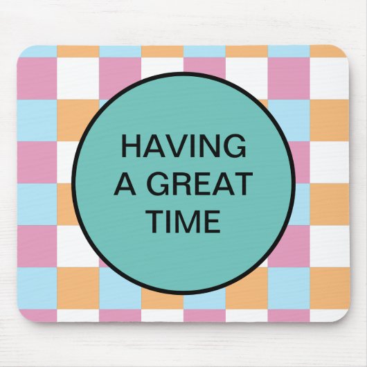 おもしろいカスタム文字 マウスパッド (正面)