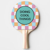 おもしろいカスタム文字 卓球ラケット (正面)