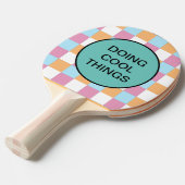 おもしろいカスタム文字 卓球ラケット (正面アングル)