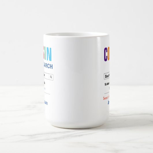 おもしろいカスタム最高のいとこ贈り物 モーフィングマグカップ (中央)