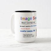 おもしろいカスタム最高のナース検索ギフトマグ ツートーンマグカップ (正面左)