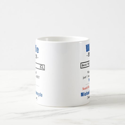 おもしろいカスタム最高の妻マグ コーヒーマグカップ (中央)