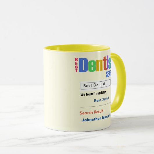 おもしろいカスタム最高の歯医者ギフトマグ マグカップ (正面右)