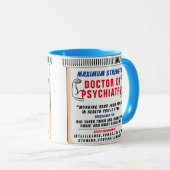 おもしろいカスタム最高の精神科医ギフトマグ マグカップ (正面右)