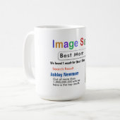 おもしろいカスタム最高の MOM Search Gift Mug コーヒーマグカップ (正面左)
