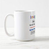 おもしろいカスタム最高の MOM Search Gift Mug コーヒーマグカップ (左)