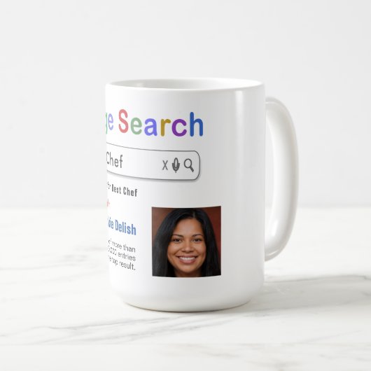 おもしろいカスタム最高のChef検索ギフトマグ コーヒーマグカップ (正面右)