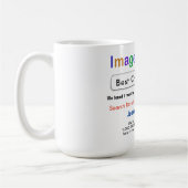 おもしろいカスタム最高のChef検索ギフトマグ コーヒーマグカップ (左)