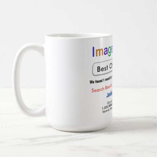 おもしろいカスタム最高のChef検索ギフトマグ コーヒーマグカップ (左)