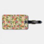 おもしろいカスタム熱帯性パイナップル果実花模様 ラゲッジタグ (裏面横)