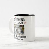 おもしろいカスタム猫好き2 Cat Photos Mug ツートーンマグカップ (正面左)