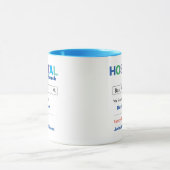 おもしろいカスタム病院患者 マグカップ (中央)