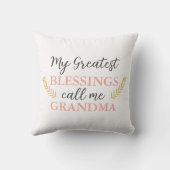 おもしろいカスタム祖母引用文文字 クッション (裏面)