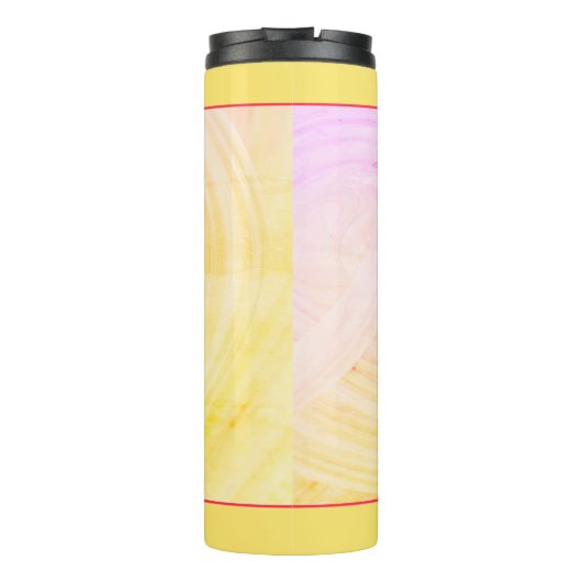 おもしろいカスタム花形写真カラフルテンプレート タンブラー (裏面)