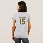 おもしろいカスタム誕生誕生日名 Tシャツ (裏面フル)