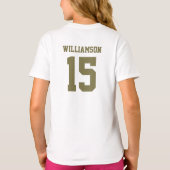 おもしろいカスタム誕生誕生日名 Tシャツ (裏面)