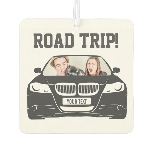 おもしろいカスタム車フォトロードトリップ カーエアーフレッシュナー (裏面)