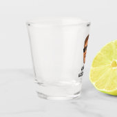 おもしろいカスタム顔カットアウトフォトバチュラーパーティ ショットグラス (左)