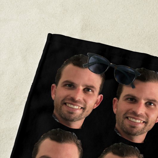 おもしろいカスタム顔ビーチタオルパーソナライズされた  ビーチタオル (インサイチュ)