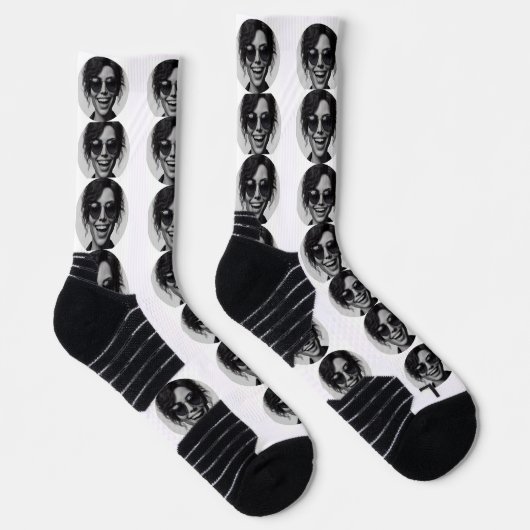 おもしろいカスタム顔フォトソックス ソックス (右)