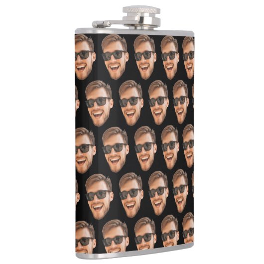 おもしろいカスタム顔写真 フラスク (右)