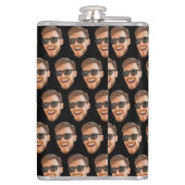 おもしろいカスタム顔写真 フラスク (裏面)