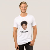 おもしろいカスタム顔誕生日 トライブレンドTシャツ (正面全面)