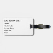 おもしろいカスタム魚釣り ラゲッジタグ (裏面横)