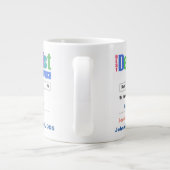 おもしろいカスタム ジャンボコーヒーマグカップ (裏面)
