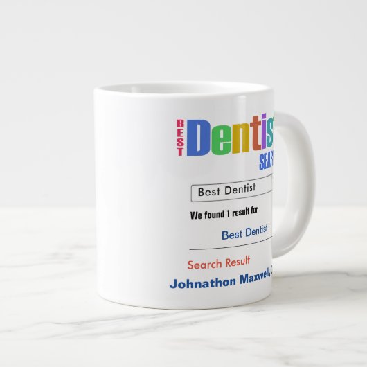 おもしろいカスタム ジャンボコーヒーマグカップ (正面右)