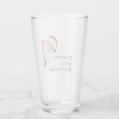 おもしろいカスタムChristmas Beer タンブラーグラス (裏面)