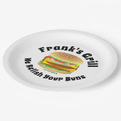 おもしろいカスタムHamburger ペーパープレート (アングル)