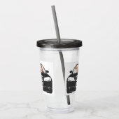 おもしろいカスタムPhoto Car Frame アクリルタンブラー (左)