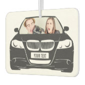 おもしろいカスタムPhoto Car Frame カーエアーフレッシュナー (左)