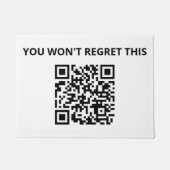 おもしろいカスタムQRコード ドアマット (正面)