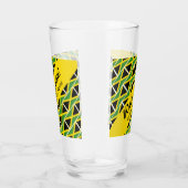 おもしろいカスタムWAH GWAANジャマイカ国旗 タンブラーグラス (右)