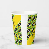 おもしろいカスタムWAH GWAANジャマイカ国旗 紙コップ (左)