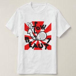 おもしろいカッコいいカタツムリの漫画 Tシャツ