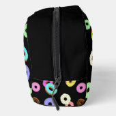 おもしろいカッコいいカラフルドーナツのパターン黒 ドップキット (右)